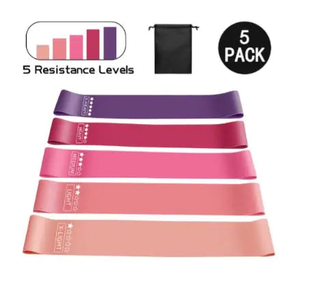 Pack x 5 Bande de Résistance Fitness / Yoga