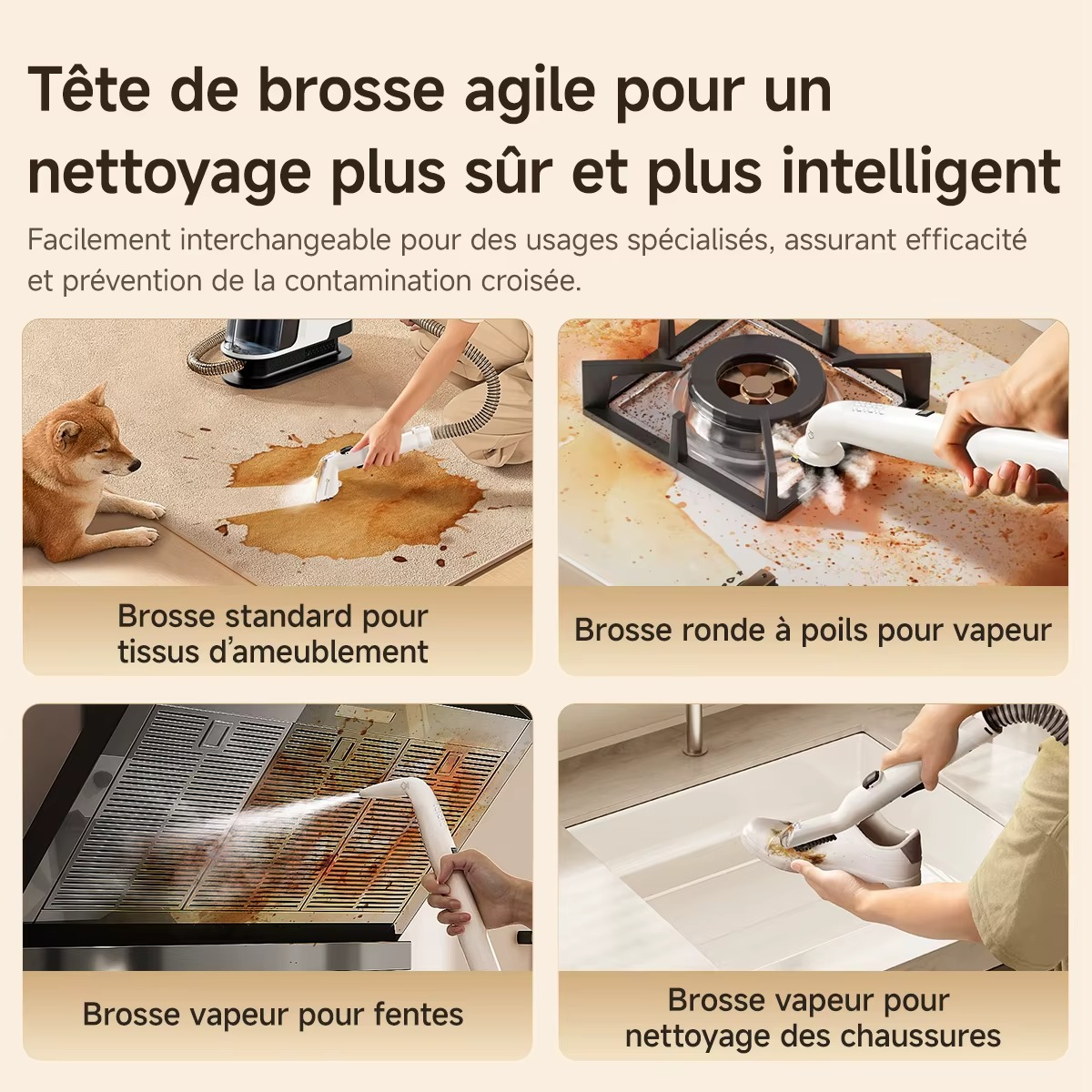 Nettoyeur Vapeur Uwant Y100 – Tapis, Canapé & Voiture – 100 °C